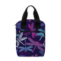 Trippy Dragonfly Pattern Print Bible Tote Bag