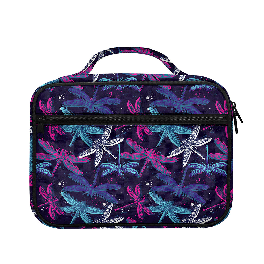 Trippy Dragonfly Pattern Print Briefcase Bible Bag