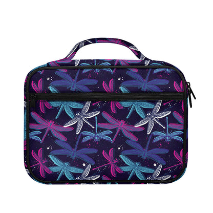 Trippy Dragonfly Pattern Print Briefcase Bible Bag