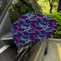Trippy Dragonfly Pattern Print Car Side Mirror Covers