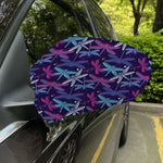 Trippy Dragonfly Pattern Print Car Side Mirror Covers