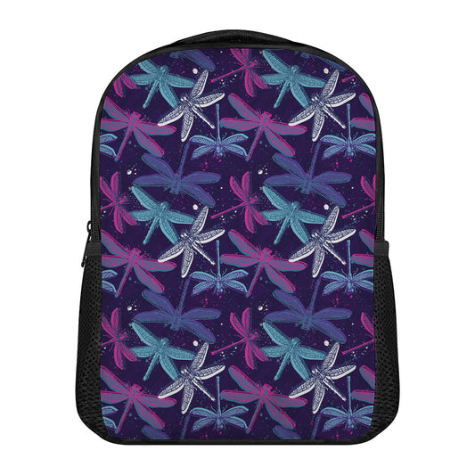 Trippy Dragonfly Pattern Print Casual Backpack