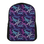 Trippy Dragonfly Pattern Print Casual Backpack