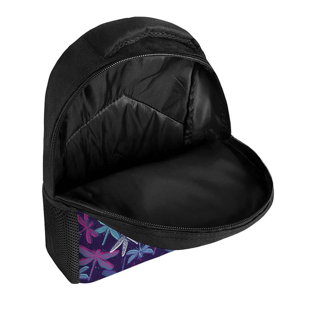 Trippy Dragonfly Pattern Print Casual Backpack