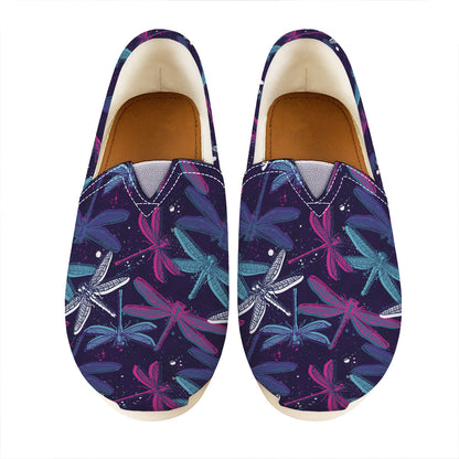 Trippy Dragonfly Pattern Print Casual Shoes