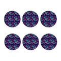 Trippy Dragonfly Pattern Print Coaster Set