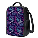 Trippy Dragonfly Pattern Print Crossbody Lunch Bag