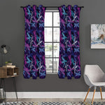 Trippy Dragonfly Pattern Print Curtain