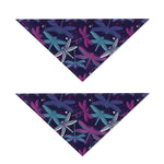Trippy Dragonfly Pattern Print Dog Bandana