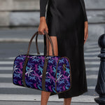 Trippy Dragonfly Pattern Print Duffle Bag