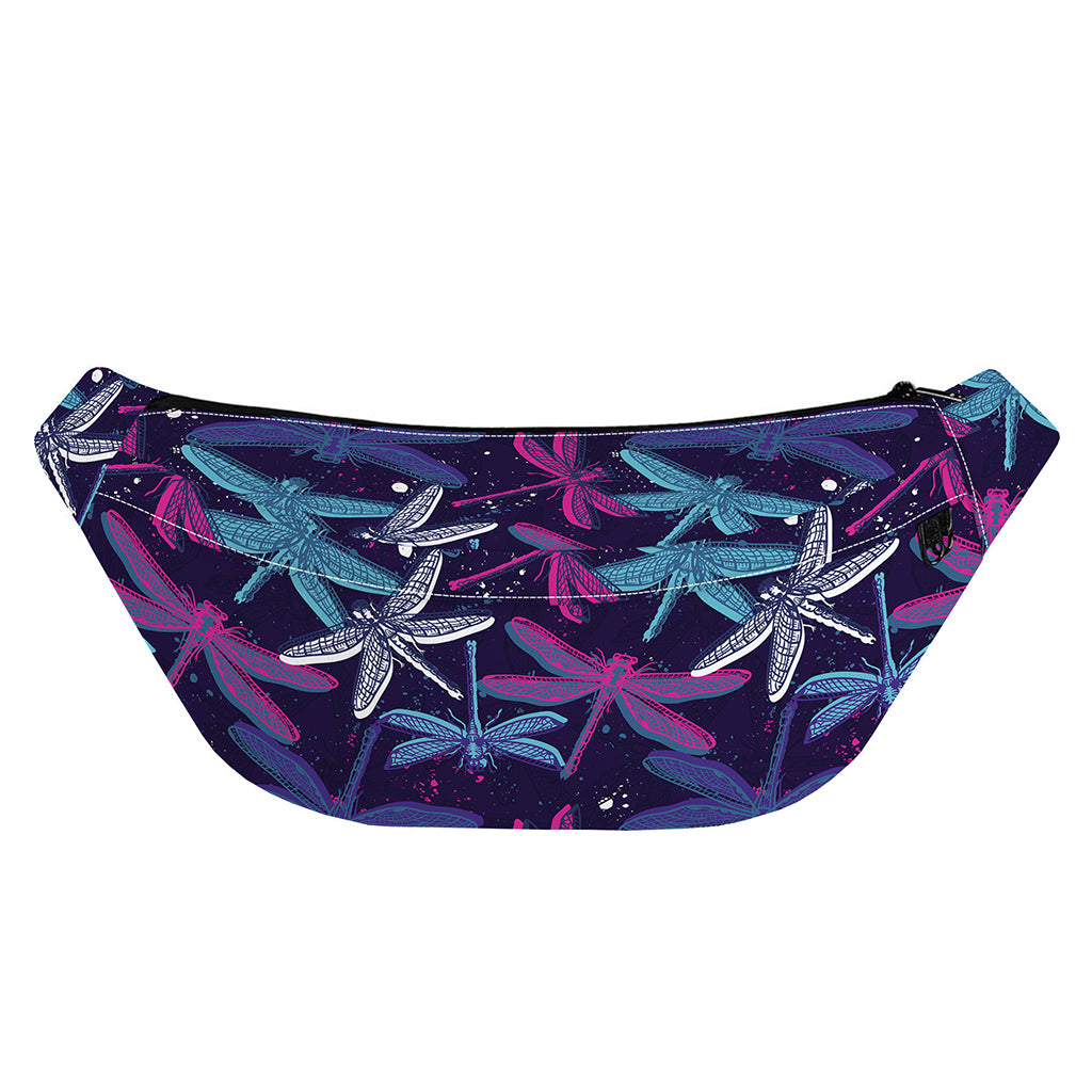 Trippy Dragonfly Pattern Print Fanny Pack
