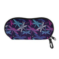 Trippy Dragonfly Pattern Print Glasses Case