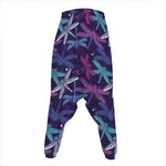 Trippy Dragonfly Pattern Print Hammer Pants