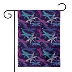 Trippy Dragonfly Pattern Print House Flag