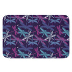 Trippy Dragonfly Pattern Print Indoor Door Mat