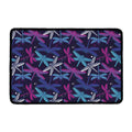 Trippy Dragonfly Pattern Print Kitchen Mat
