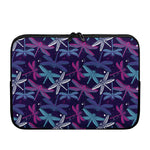 Trippy Dragonfly Pattern Print Laptop Sleeve