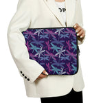 Trippy Dragonfly Pattern Print Laptop Sleeve