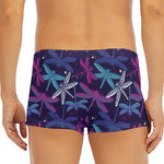 Trippy Dragonfly Pattern Print Men's Short Boxer Briefs