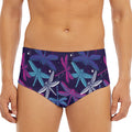 Trippy Dragonfly Pattern Print Men's Triangle Swim Briefs
