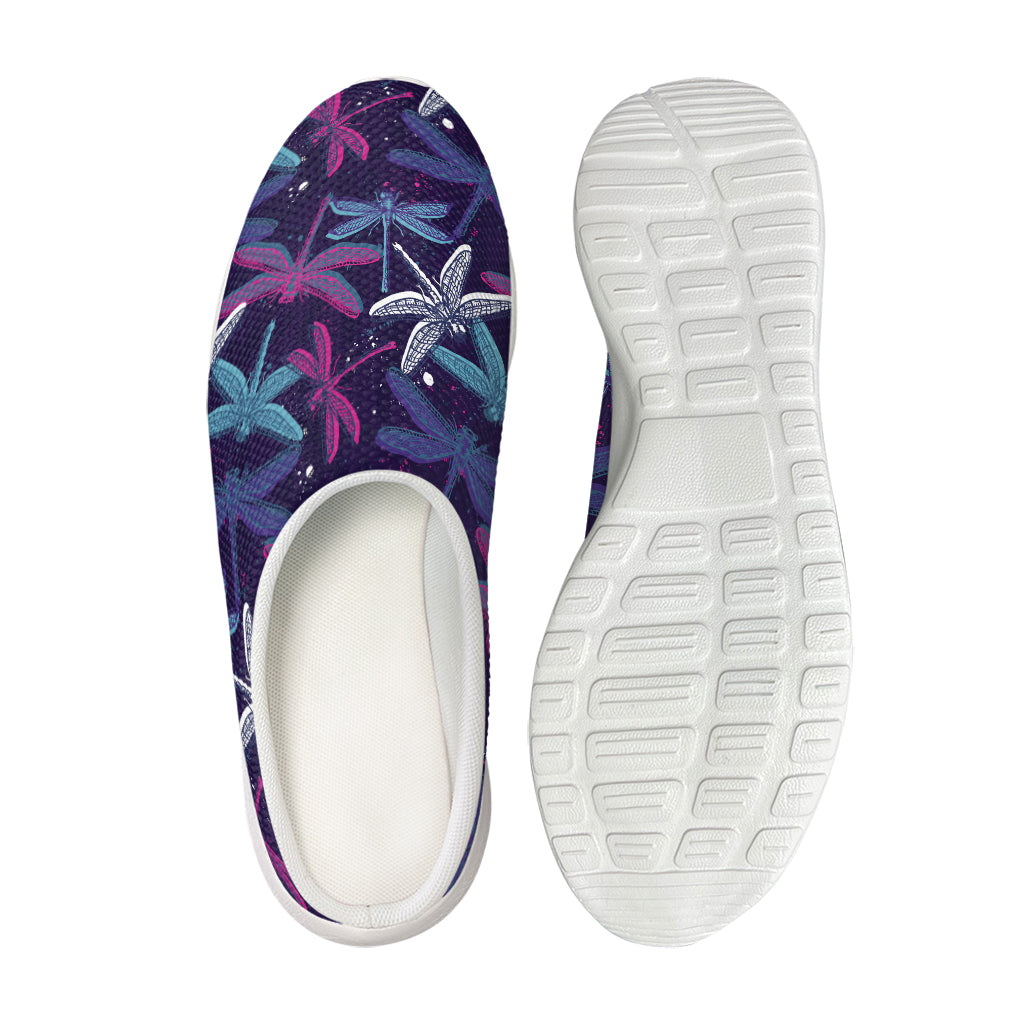 Trippy Dragonfly Pattern Print Mesh Casual Shoes