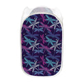 Trippy Dragonfly Pattern Print Mesh Laundry Hamper