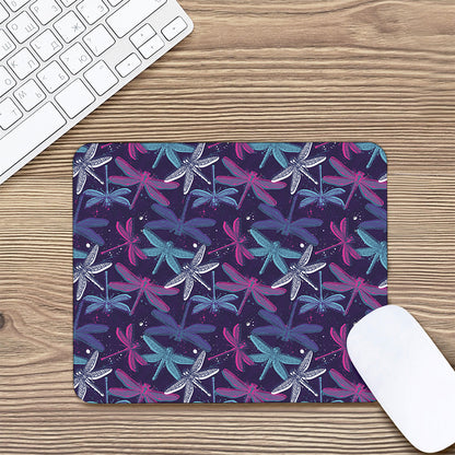 Trippy Dragonfly Pattern Print Mouse Pad