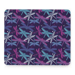 Trippy Dragonfly Pattern Print Mouse Pad