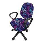 Trippy Dragonfly Pattern Print Office Chair Cover