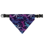 Trippy Dragonfly Pattern Print Over The Collar Dog Bandana