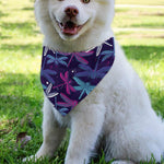 Trippy Dragonfly Pattern Print Over The Collar Dog Bandana