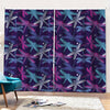 Trippy Dragonfly Pattern Print Pencil Pleat Curtains