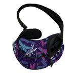 Trippy Dragonfly Pattern Print Pet Sling Carrier