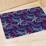 Trippy Dragonfly Pattern Print Polyester Doormat