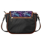 Trippy Dragonfly Pattern Print Saddle Bag