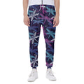 Trippy Dragonfly Pattern Print Joggers