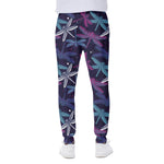 Trippy Dragonfly Pattern Print Scuba Joggers