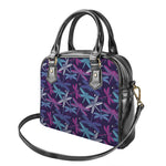 Trippy Dragonfly Pattern Print Shoulder Handbag