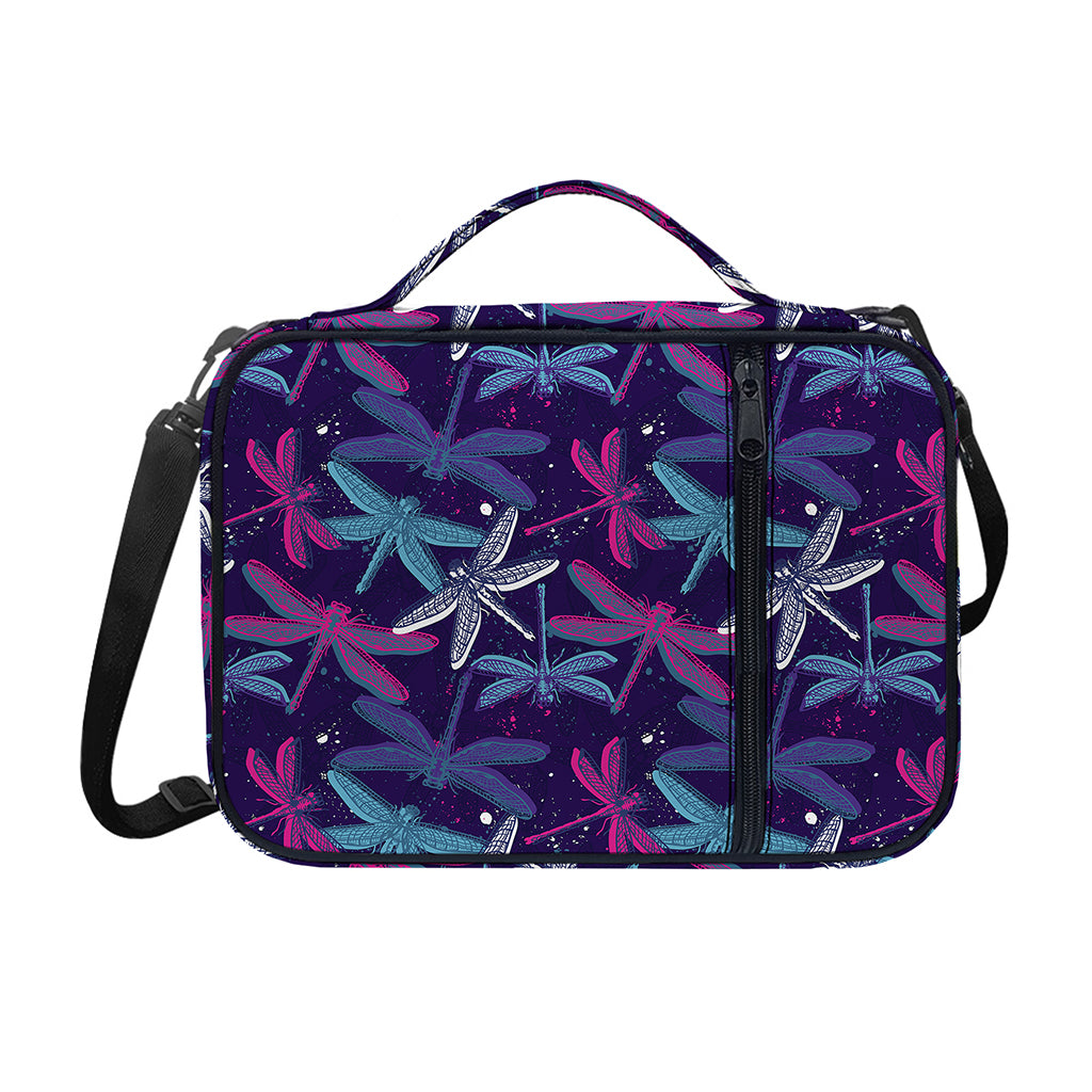 Trippy Dragonfly Pattern Print Shoulder Strap Bible Bag