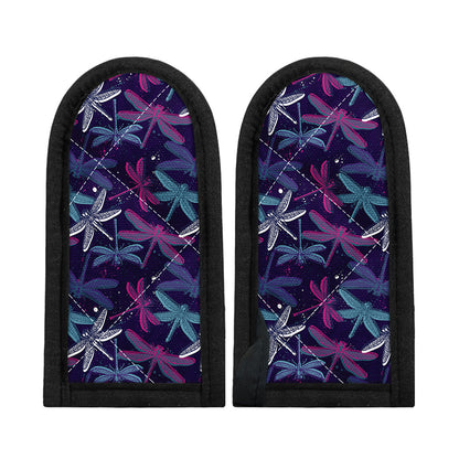 Trippy Dragonfly Pattern Print Skillet Handle Cover