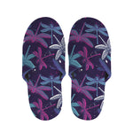 Trippy Dragonfly Pattern Print Slippers