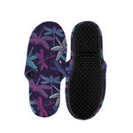 Trippy Dragonfly Pattern Print Slippers