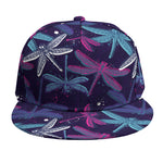 Trippy Dragonfly Pattern Print Snapback Cap
