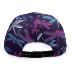 Trippy Dragonfly Pattern Print Snapback Cap