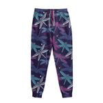 Trippy Dragonfly Pattern Print Sweatpants