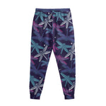 Trippy Dragonfly Pattern Print Sweatpants