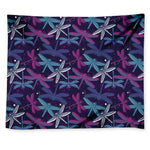 Trippy Dragonfly Pattern Print Tapestry