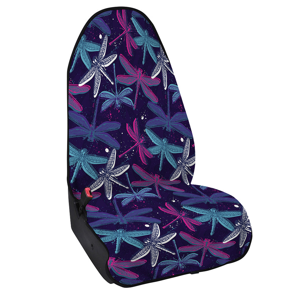 Trippy Dragonfly Pattern Print Waterproof Car Seat Cover