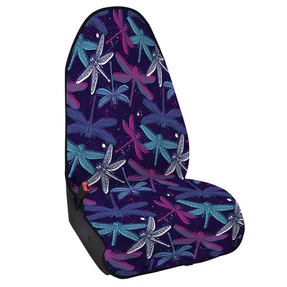 Trippy Dragonfly Pattern Print Waterproof Car Seat Cover