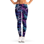 Trippy Dragonfly Pattern Print Women's Leggings